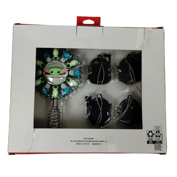Hallmark Ornaments Star Wars The Mandalorian 4 PC Mini Christmas Tree Ornaments - Picture 5 of 6